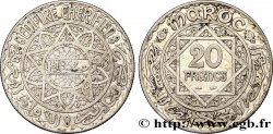 MAROKKO - FRANZÖZISISCH PROTEKTORAT 20 Francs AH 1352 1933 Paris
