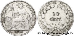 INDOCINA FRANCESE 20 Centièmes 1914 Paris