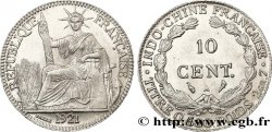 INDOCHINE FRANÇAISE 10 Centièmes 1921 Paris