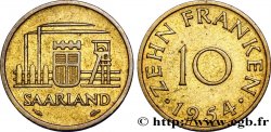SAARLAND 10 Franken 1954 Paris