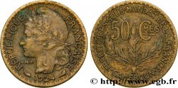 CAMEROON - TERRITORIES UNDER FRENCH MANDATE 50 Centimes 1924 Paris
