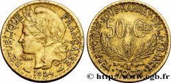 TOGO - MANDATO FRANCESE 50 Centimes 1924 Paris 