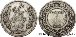 TUNISIA - FRENCH PROTECTORATE 1 Franc AH1308 1891 Paris