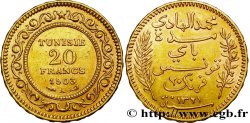 TUNISIE - PROTECTORAT FRANÇAIS 20 Francs or Bey Mohamed El Hadi AH 1321 1903 Paris