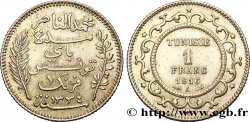 TUNISIA - FRENCH PROTECTORATE 1 Franc AH1334 1916 Paris