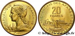 DJIBOUTI - Territoire français des AFARS et des ISSAS Essai de 20 Francs Marianne / port 1968 Paris