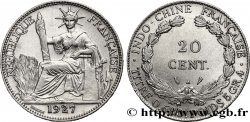 INDOCINA FRANCESE 20 Centièmes 1927 Paris