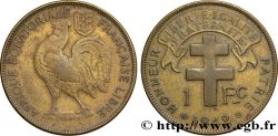 FRENCH EQUATORIAL AFRICA - FREE FRENCH FORCES 1 Franc Afrique Equatoriale Française libre 1942 Prétoria