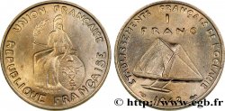 POLYNÉSIE FRANÇAISE - Océanie française 1 Essai de 1 Franc type au listel en relief 1948 Paris