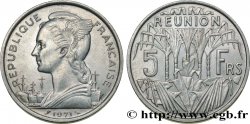 ISLA DE LA REUNIóN 5 Francs Marianne / canne à sucre 1971 Paris