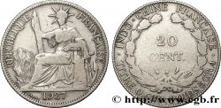 INDOCHINE FRANÇAISE 20 Centièmes 1927 Paris