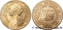 ÎLE DE LA MARTINIQUE Bon pour 1 Franc Colonie de la Martinique 1922 sans atelier