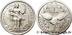 NEW CALEDONIA 1 Franc I.E.O.M. représentation allégorique de Minerve / Kagu, oiseau de Nouvelle-Calédonie 1989 Paris