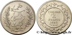 TUNISIA - FRENCH PROTECTORATE 2 Francs AH1309 1891 Paris - A
