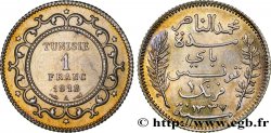 TUNISIA - FRENCH PROTECTORATE 1 Franc AH 1337 1918 Paris