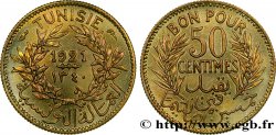TUNISIE - PROTECTORAT FRANÇAIS Bon pour 50 Centimes 1921 Paris