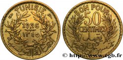 TUNISIA - FRENCH PROTECTORATE 50 Centimes 1926 Paris