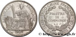 INDOCHINE FRANÇAISE 1 Piastre de Commerce 1907 Paris