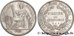 FRANZÖSISCHE-INDOCHINA 1 Piastre de Commerce 1913 Paris
