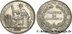 INDOCHINE FRANÇAISE 1 Piastre de Commerce 1921 Heaton - H