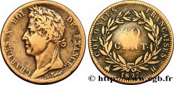 COLONIAS FRANCESAS - Charles X, para Martinica y Guadalupe 10 Centimes Charles X 1827 La Rochelle - H