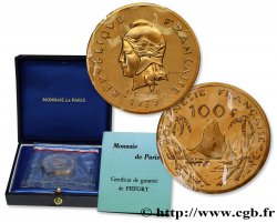 FRENCH POLYNESIA Piéfort de 100 Francs type IEOM 1979 Paris