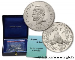 POLYNÉSIE FRANÇAISE Piéfort 50 Francs Pacifique 1979 Paris