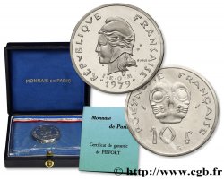 FRANZÖSISCHE-POLYNESIEN Piéfort de 10 Francs I.E.O.M. 1979 Paris