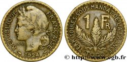 TOGO - FRANZÖSISCHE MANDAT 1 Franc 1924 Paris