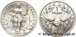 NOUVELLE CALÉDONIE 1 Franc I.E.O.M. représentation allégorique de Minerve / Kagu, oiseau de Nouvelle-Calédonie 2003 Paris