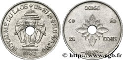 LAOS 20 Cents Royaume du Laos, éléphants 1952 Paris