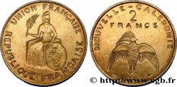 NEW CALEDONIA Essai de 2 Francs avec listel en relief 1948 Paris