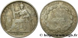 INDOCHINE FRANÇAISE 20 Centièmes 1914 Paris TB