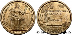POLINESIA FRANCESE - Oceania Francese Essai de 2 Francs Établissements français de l’Océanie 1949 Paris