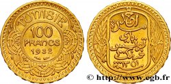 TUNISIA - French protectorate 100 Francs or frappée au nom du Bey Ahmed 1932 Paris