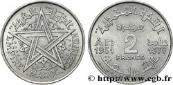 MAROKKO - FRANZÖZISISCH PROTEKTORAT 2 Francs Empire Chérifien - Maroc AH1370 1951 Paris