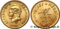 NEW HEBRIDES (VANUATU since 1980) Essai de 2 Francs 1970 Paris