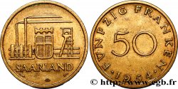 SARRE 50 Franken 1954 Paris MBC+