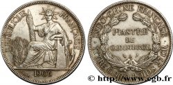 INDOCHINE FRANÇAISE 1 Piastre de Commerce 1906 Paris