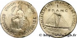 POLYNÉSIE FRANÇAISE - Océanie française Essai de 1 Franc type sans listel 1948 Paris