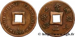 INDOCHINE FRANÇAISE 1 Sapèque (1/500 de Piastre) 1898 Paris