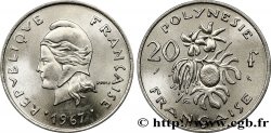 POLYNÉSIE FRANÇAISE 20 Francs Marianne 1967 Paris