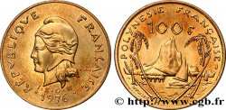 POLYNÉSIE FRANÇAISE 100 Francs I.E.O.M. Marianne / paysage polynésien type IEOM 1976 Paris