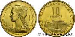 DJIBOUTI - Territoire français des AFARS et des ISSAS Essai 10 Francs 1969 Paris