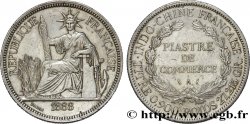 INDOCHINE FRANÇAISE 1 Piastre de Commerce 1888 Paris