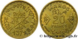 MAROC - PROTECTORAT FRANÇAIS 20 Francs AH 1371 1952 Paris