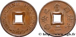 INDOCHINE FRANÇAISE 1 Sapèque (1/500 de Piastre) 1900 Paris