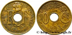 AFRIQUE ÉQUATORIALE FRANÇAISE - FRANCE LIBRE 10 Centimes 1943 Prétoria