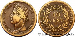 COLONIAS FRANCESAS - Charles X, para Martinica y Guadalupe 10 Centimes Charles X 1827 La Rochelle - H