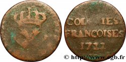 AMÉRIQUE - Louisiane, Acadie, Canada 9 Deniers, Colonies Françoises 1722 La Rochelle